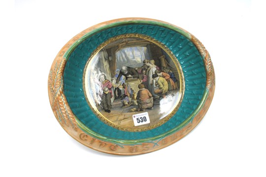 prattware breaddish midXXc GUTDODB dickensian scene 32cm